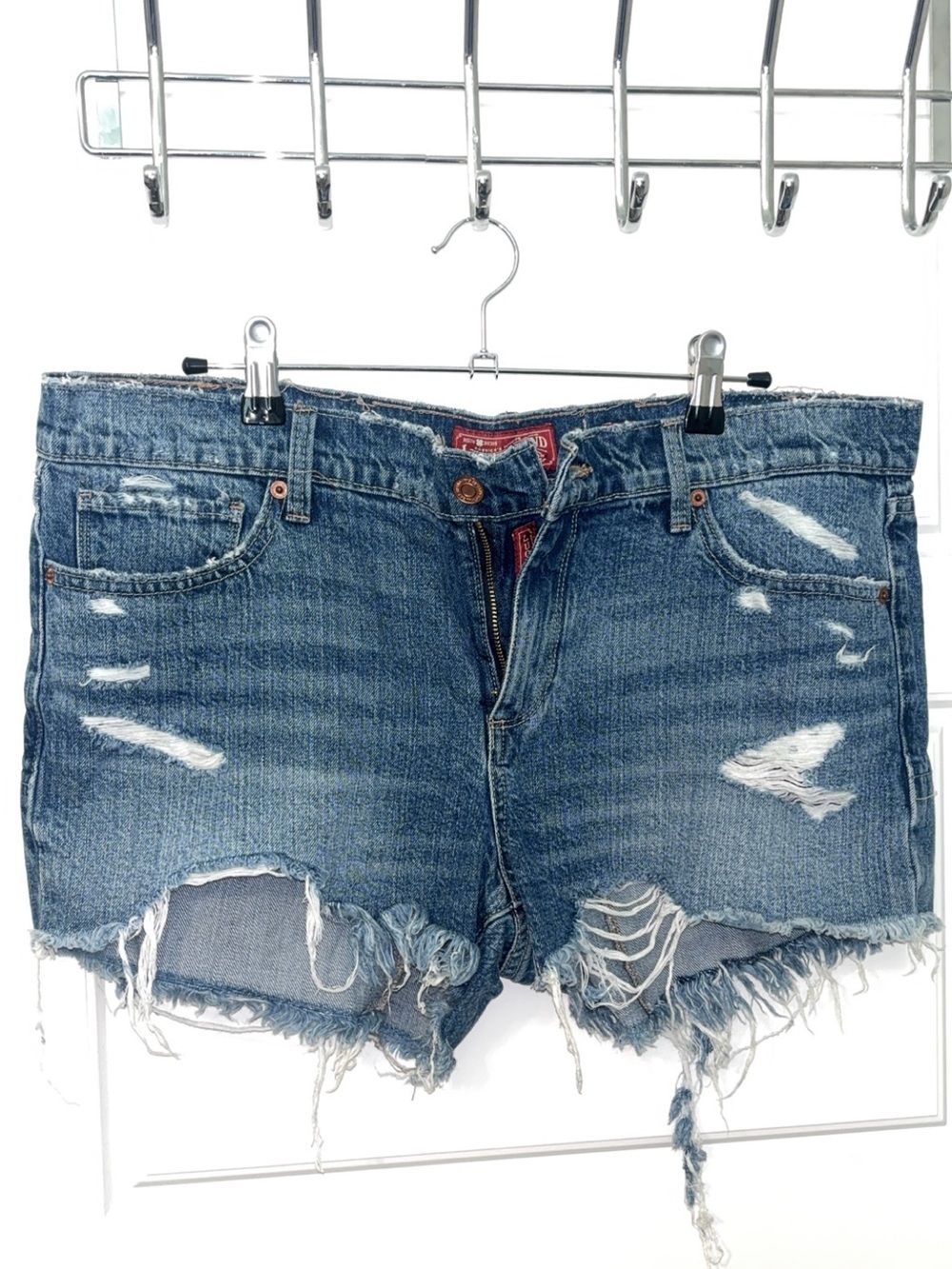 Lucky Brand Distressed Blue Denim Cutoff Shorts